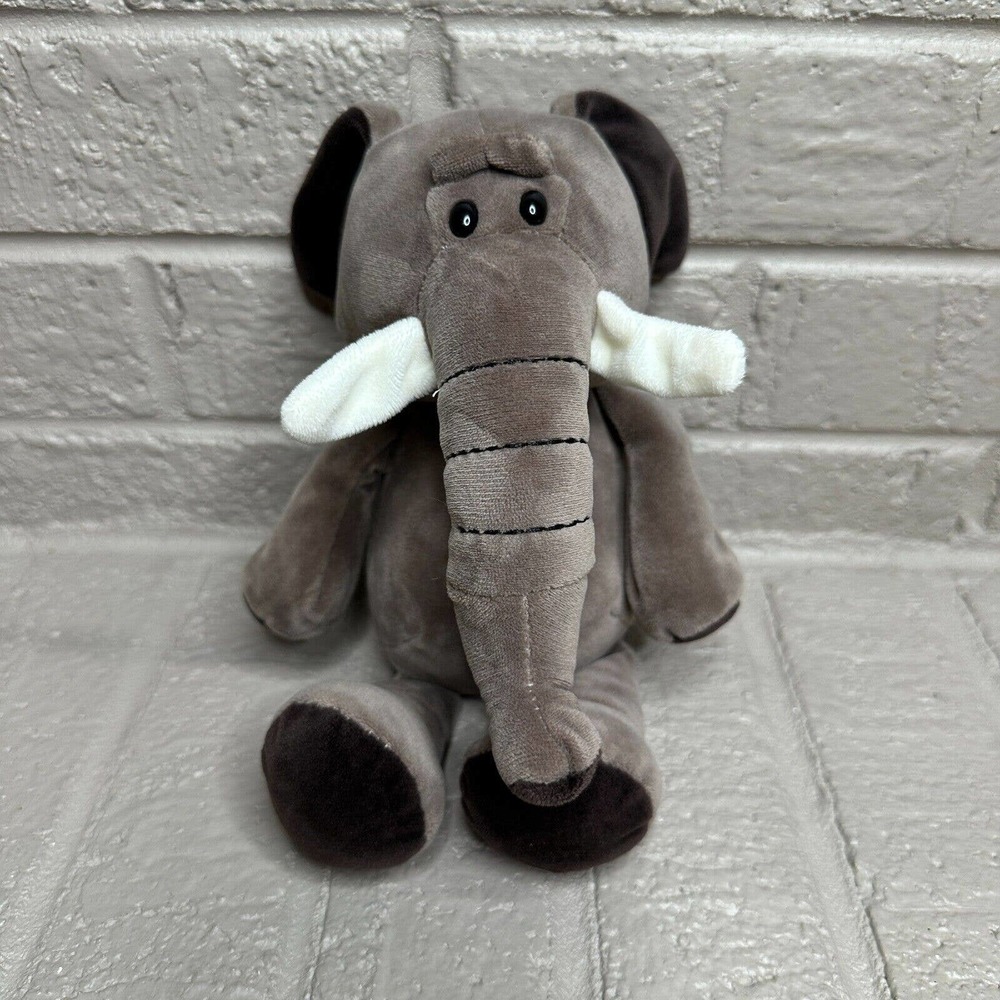 Yopala Grey Jungle Elephant Plush Stuffed Animal‎ Bean Toy 10"